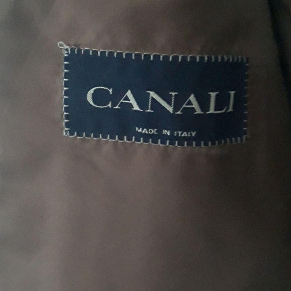 Canali  Pattern Silk Wool Three Button Blazer - Picture 4 of 11
